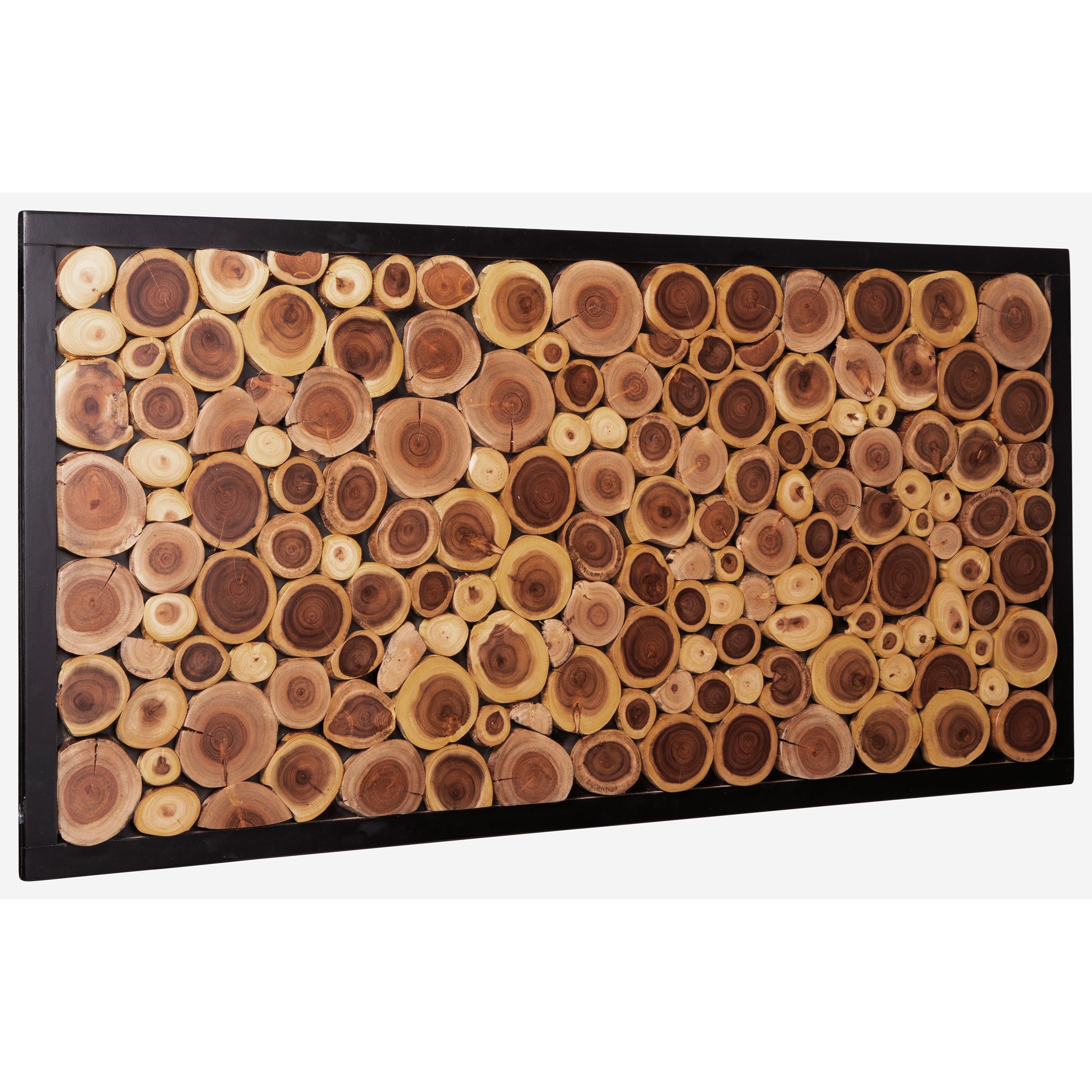 Signature Design by Ashley Wall Art A8010182 Jonford Wood Slice Wall